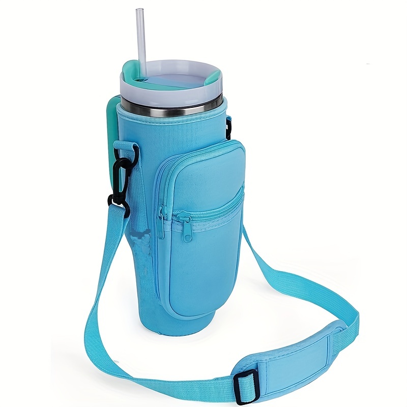 Adjustable Water Bottle Holder With Storage Pouch Bag - Perfect For Stanley  H2.0 Tumbler, Ideal For Hiking, Travelling, Camping & Climbing! - Temu