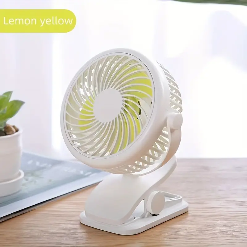 6 inch clip on fan 3 speeds small fan with strong airflow clip desk fan usb plug in with sturdy clamp ultra quiet operation for office dorm bedroom stroller details 1