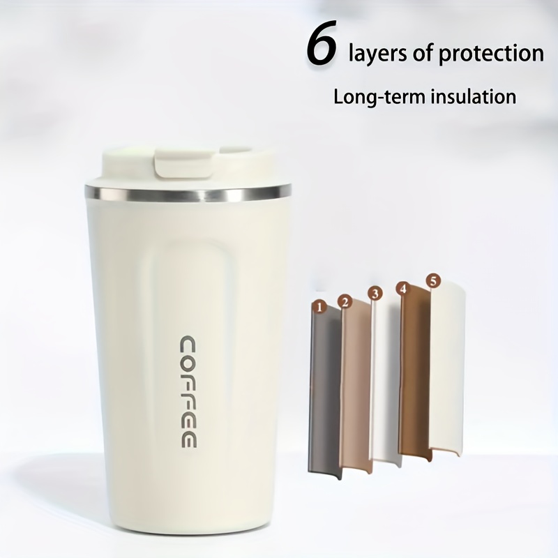 380/510ml Thermos Coffee Mug Water Bottle Temperature Display