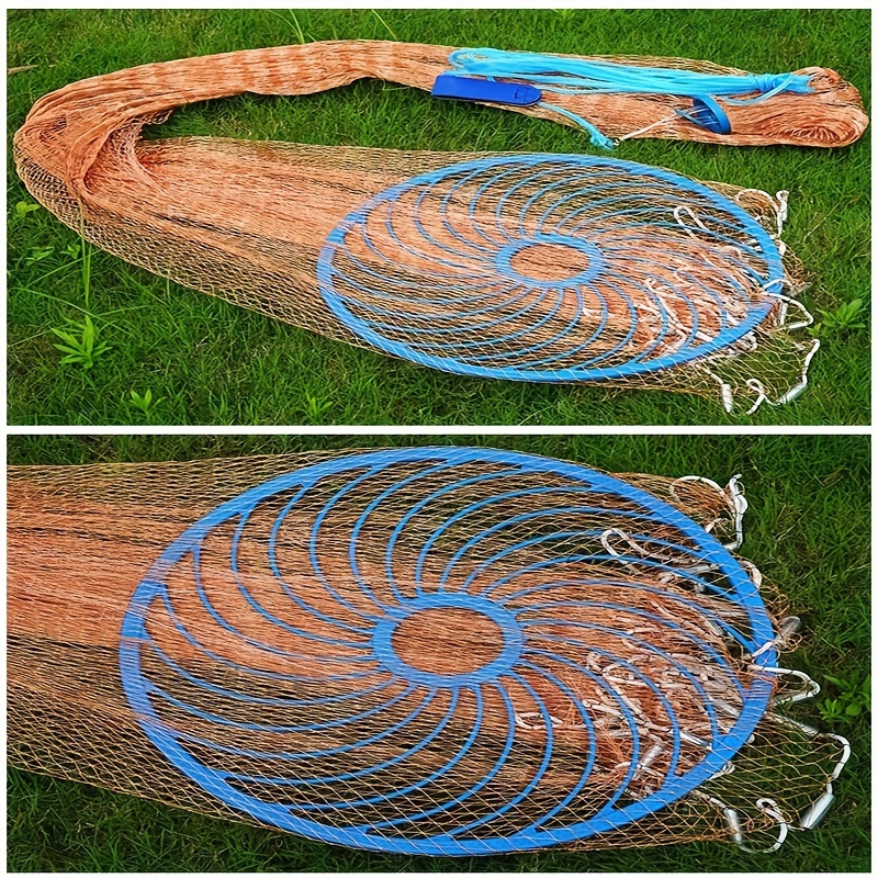 Casting Fishing Net With Steel Pendant Braided Line Hand - Temu Japan