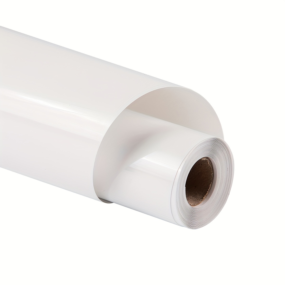 Image of White Iron On Vinyl 12inch By 3ft Heat Transfer Vinyl For T-shirt Rolls For All Cutter Machine - Easy To Cut & Weed Sublimation