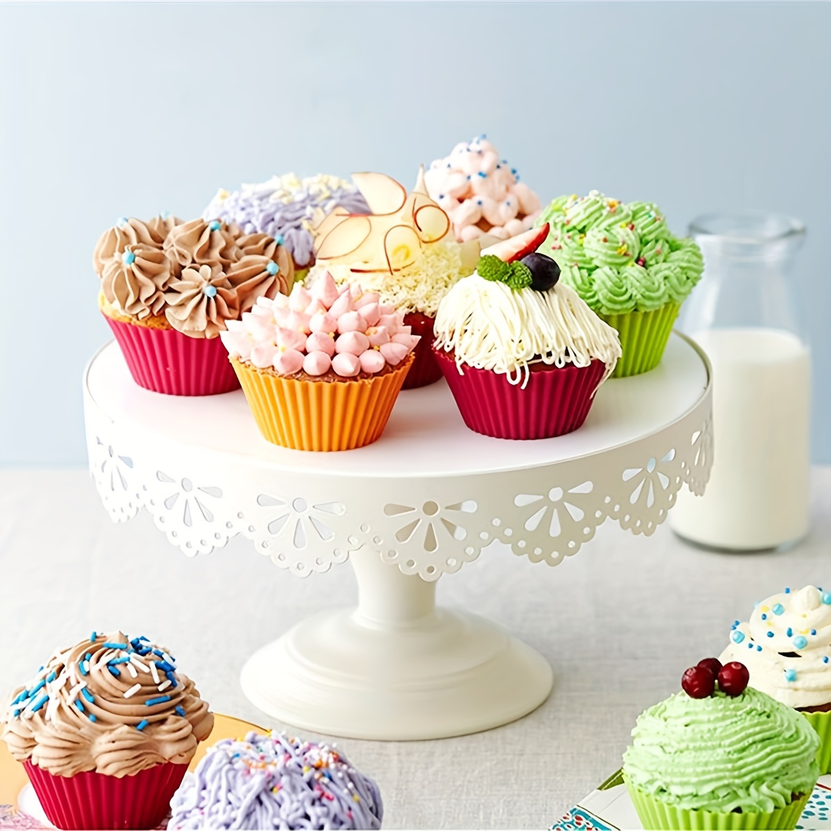 12 24 36pcs Kitchen Reusable Cupcake Muffin Liners - Temu
