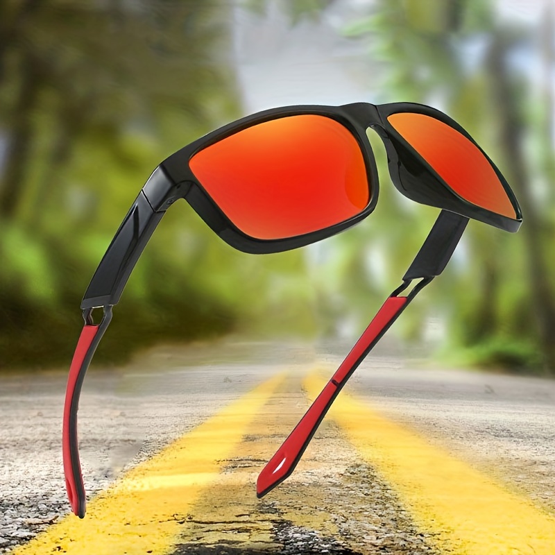 1pc Black Polarized Sunglasses, Sports Glasses For Outdoor