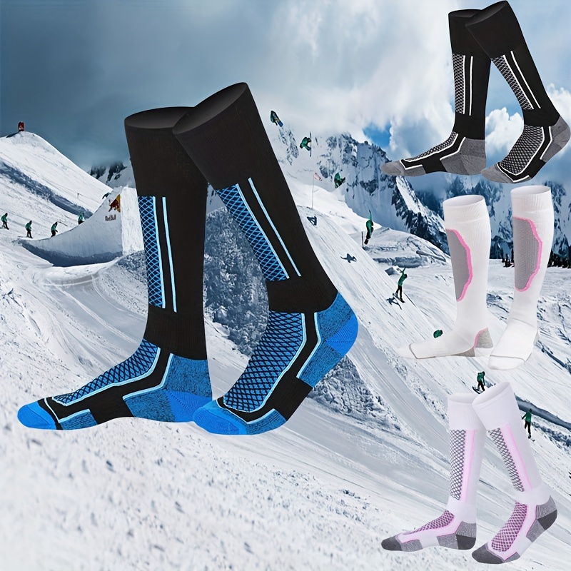1 Paire Chaussettes Ski D'hiver Garçons Filles Chaussettes - Temu France