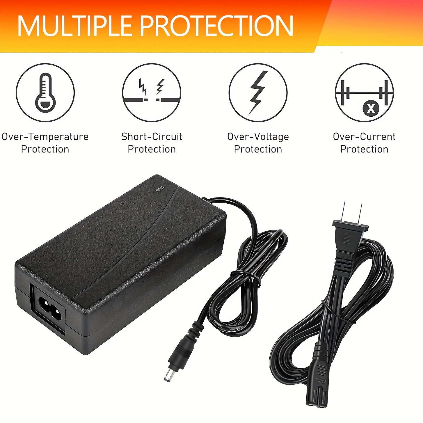 12v 2a Switching Power Supply Adapter Us Plug To Power - Temu