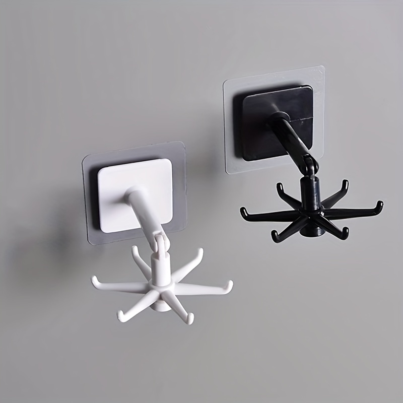 360 Rotating Hook with Strong Adhesive for Nail Storage