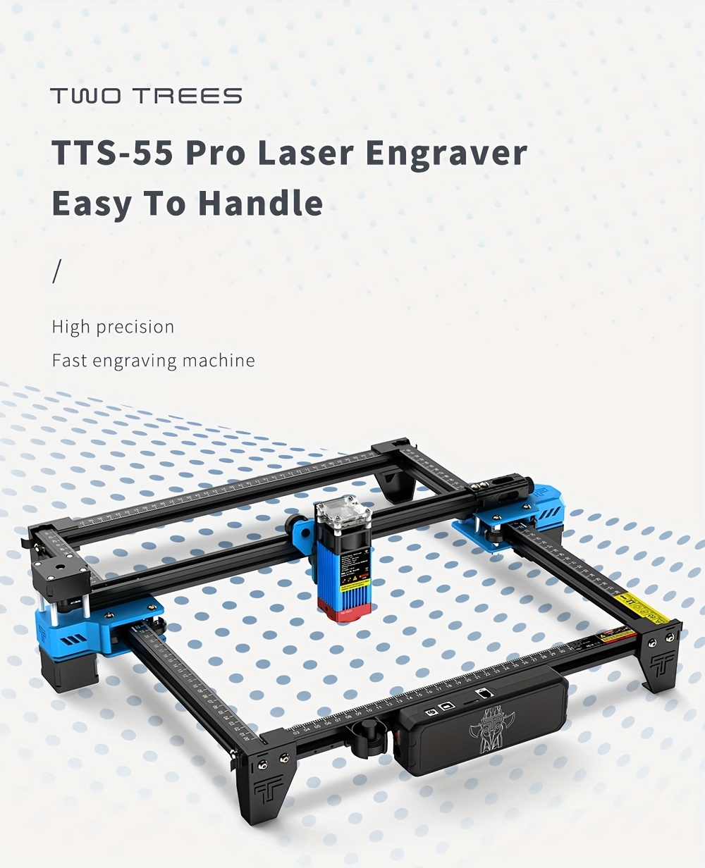 TTS-55 40W Laser Engraver Machine Laser Cutter Laser Cutting Engraving Tool  for Wood Metal Aluminum Glass Leather 
