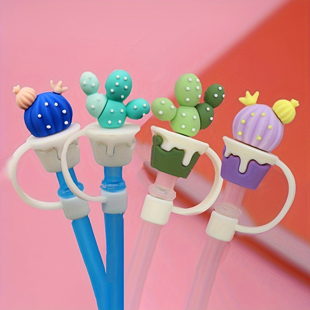 4PCS Straw Cover for Stanley Cup Cow Straw Tip Covers Cap Reusable Silicone  Straw Plugs Dust-Proof Drinking Straw Lids Tips - AliExpress