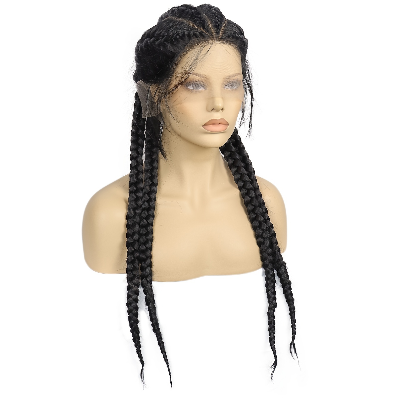 pigtail lace front wig