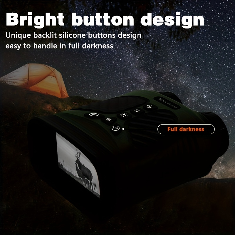 High resolution 2.5k Binoculars Pixels Infrared Night Vision - Temu