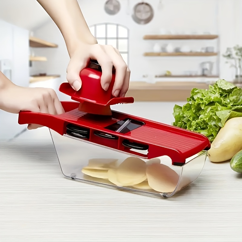 Manual Vegetable Slicer Red