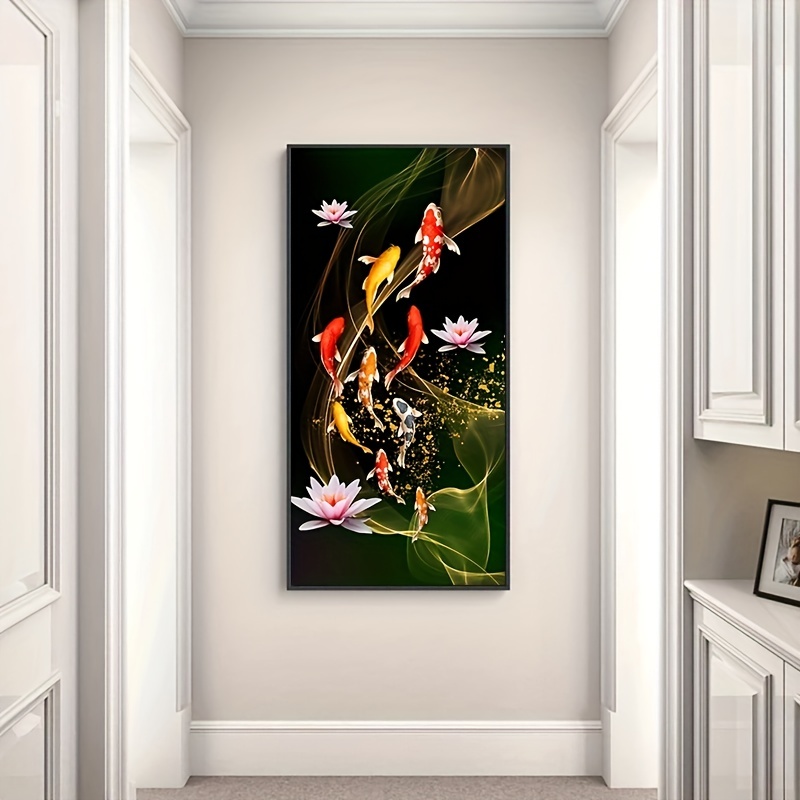 Impresiones en lienzo 50x100 cm sin marco chino rojo pez dorado de la  suerte pintura de arte de pared C póster impresiones imagen Cuadros  decoración del hogar : : Hogar y cocina