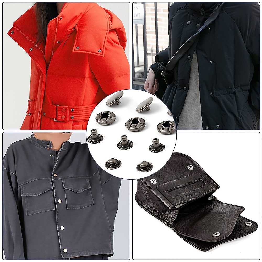 Metal Snaps Fasteners Button Leathercraft Clothes Garment - Temu