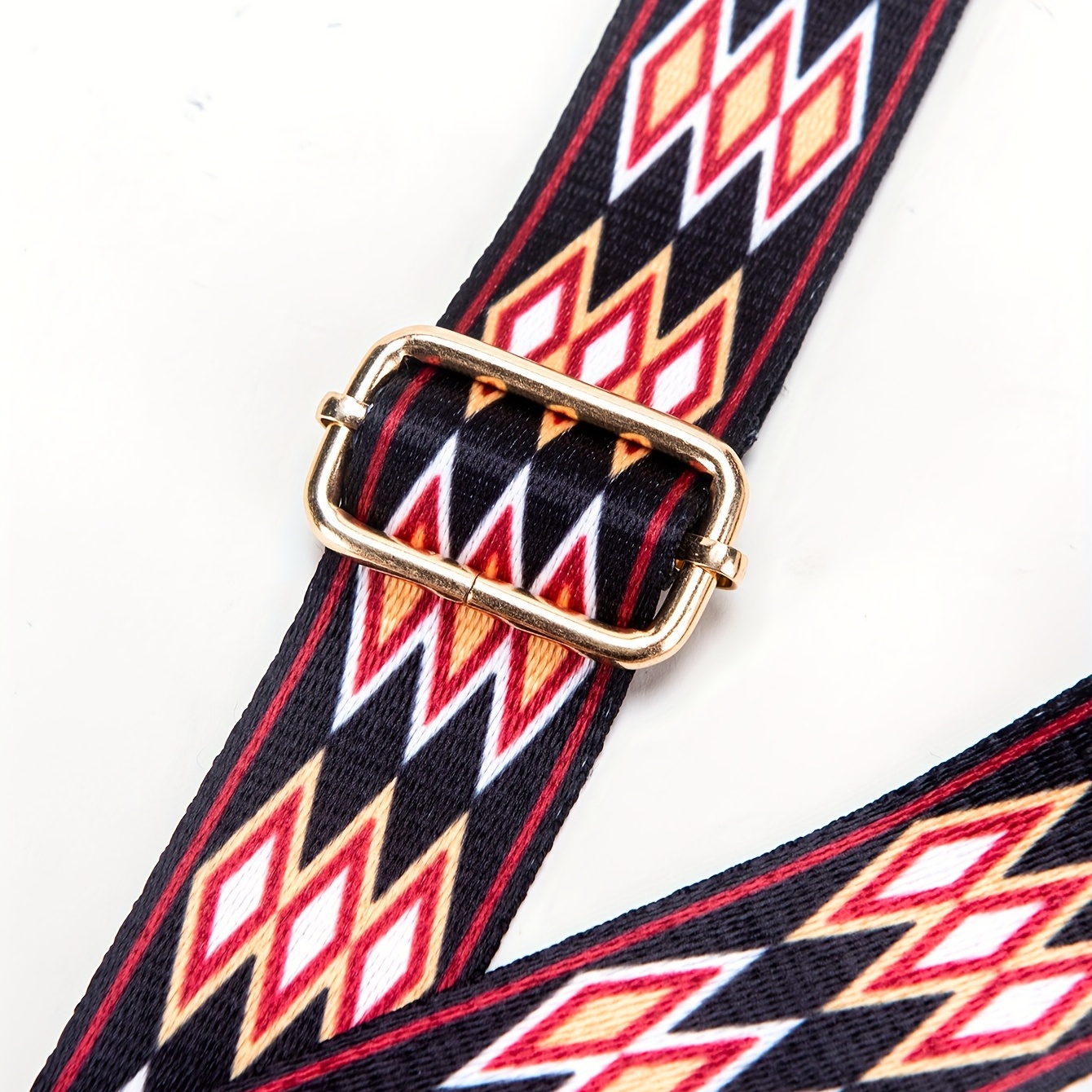 Geometric Pattern Ethnic Style Shoulder Strap Replacement Belt