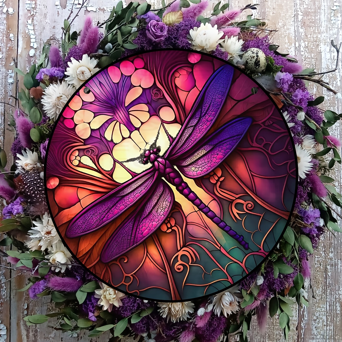 3d Dragonfly Stained Window Hanging Dragonfly Suncatcher - Temu