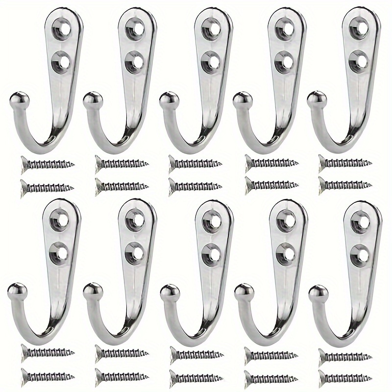 Stainless Steel Heavy Duty Wall Hooks Towels Clothes Antique - Temu