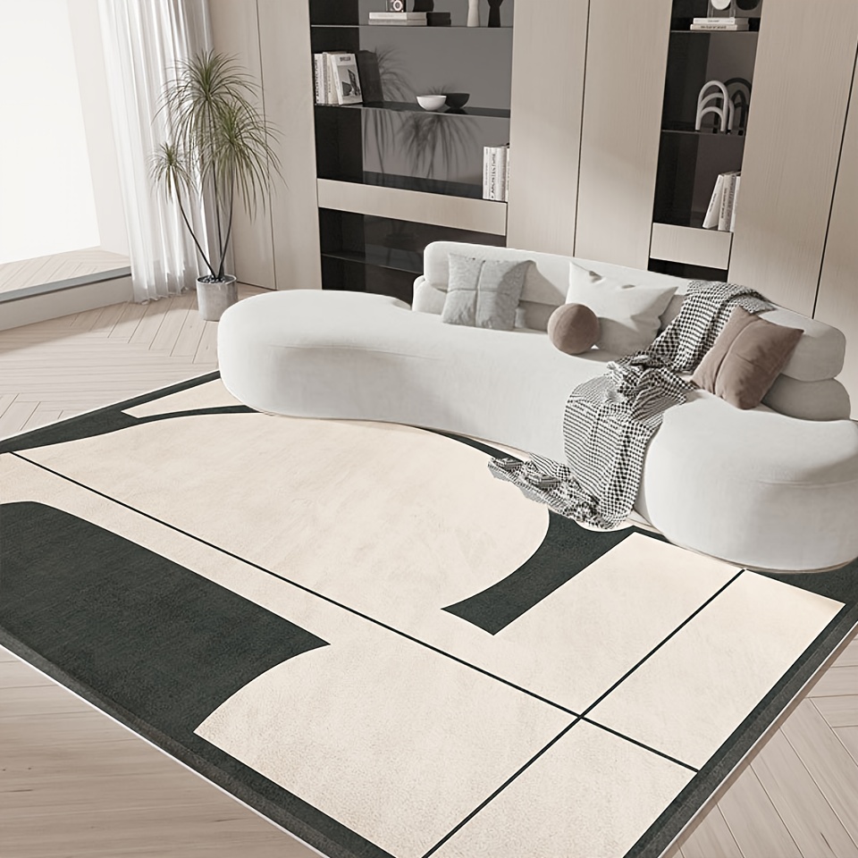 Living Room Area Rug Indoor Modern Rug Soft Thick Floor Carpet for Bedroom  Low Pile Non Shedding Large Throw Rugs Geometric Print Floorcover Mat Small  Indoor Door Mat Entryway Rugs Long Hallway