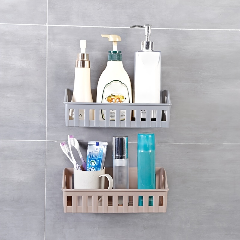 1pc Bathroom Shelf, Maximize Your Bath Space With This Punch-free