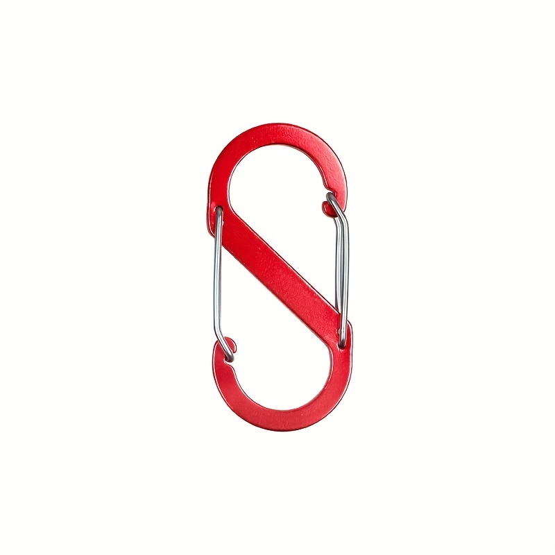 Durable Aluminum S-Shaped Carabiner for Outdoor Use