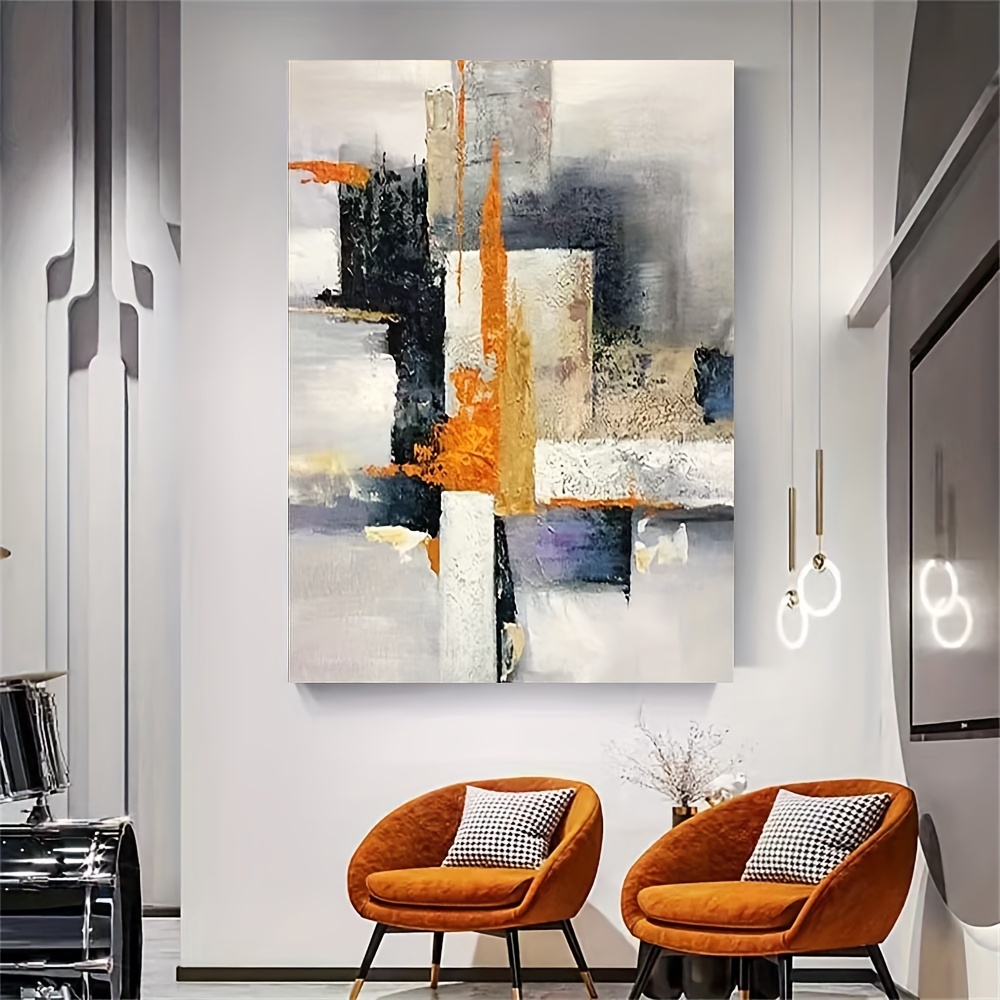 Living Room Abstract Paintings, Hand Painted Canvas Paintings