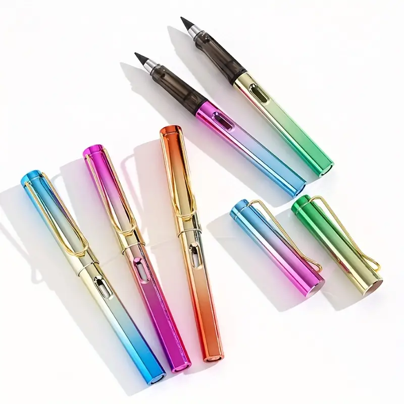 New Colorful Shape Eternal Inkless Pencil Eternal Pencil - Temu