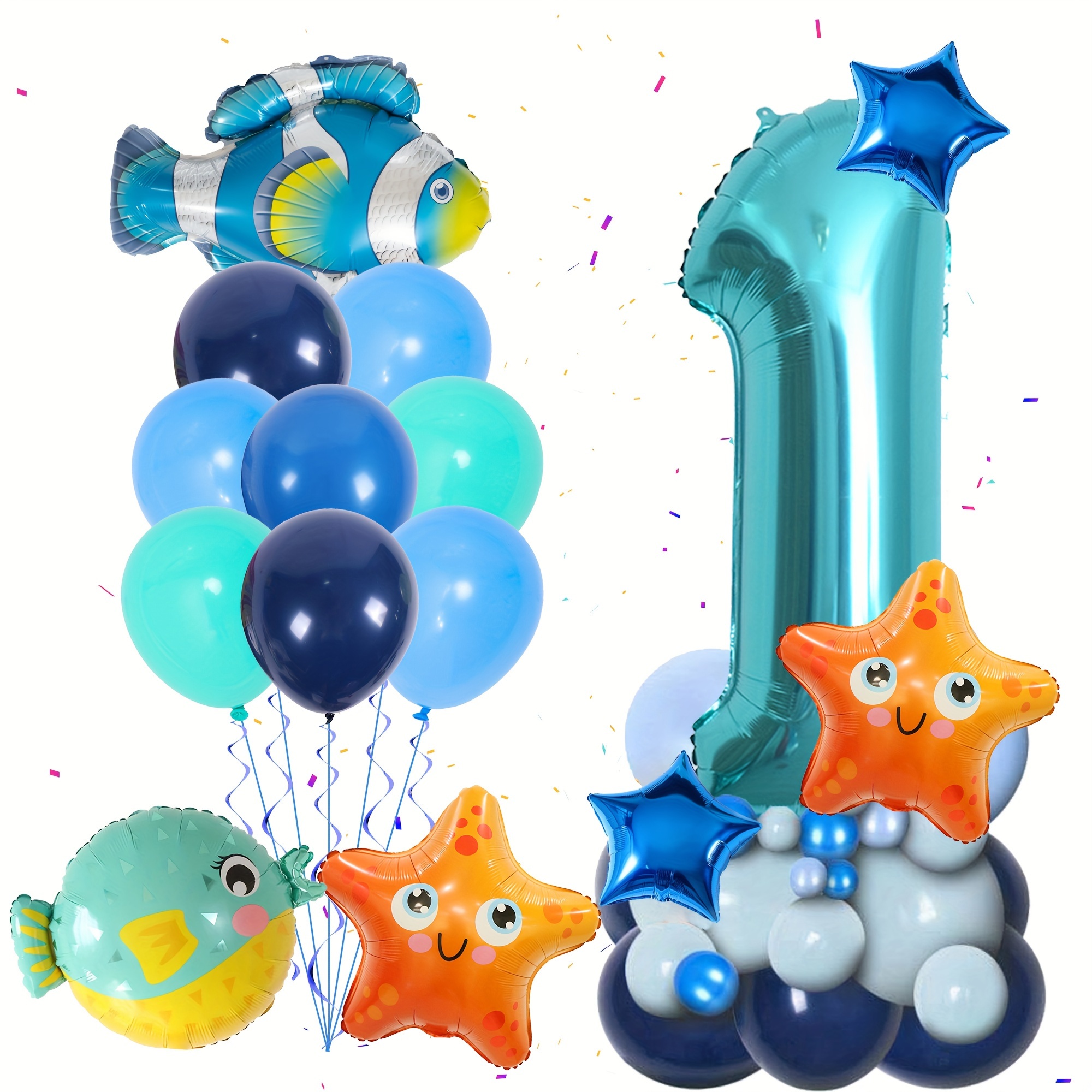 1 Juego Globos Forma Animales Números Decoración Fiesta - Temu