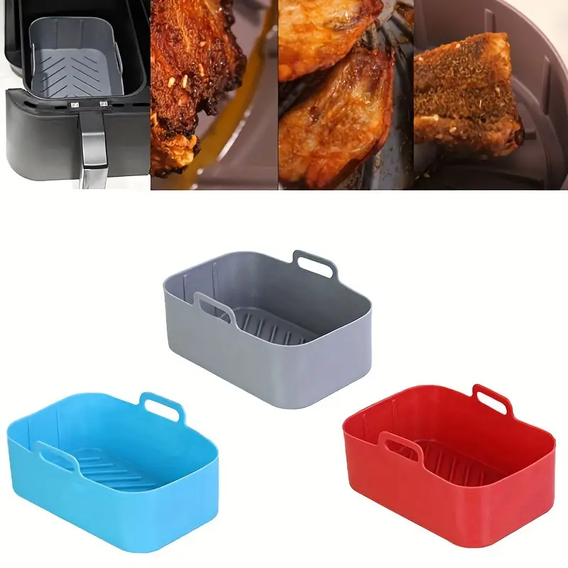 Silicone Air Fryer Liner Reusable Air Fryer Silicone Liners - Temu