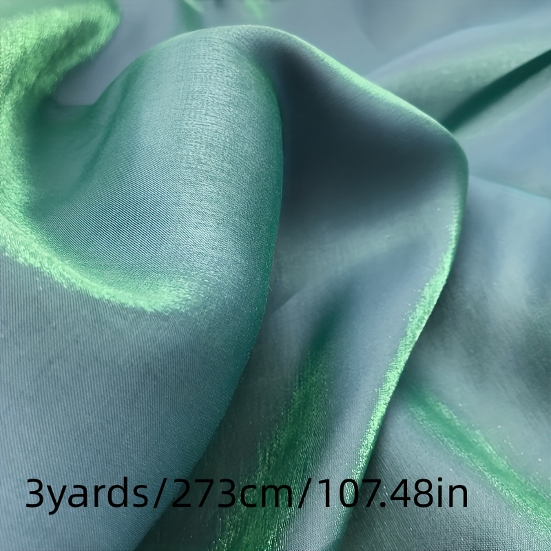 Silk Cloth Green Color On The Fabric Is A Pattern Of Threads Definitely A  Unique Detail This Green Abstract Laminated Silk Fabric Is Worth Seeing!  Smooth Silk Has A Laminated Finish Glossy