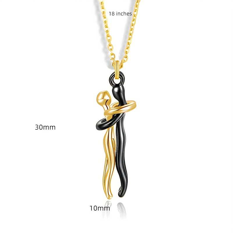 Couple Hug Pendant Necklace, Family Hug Design