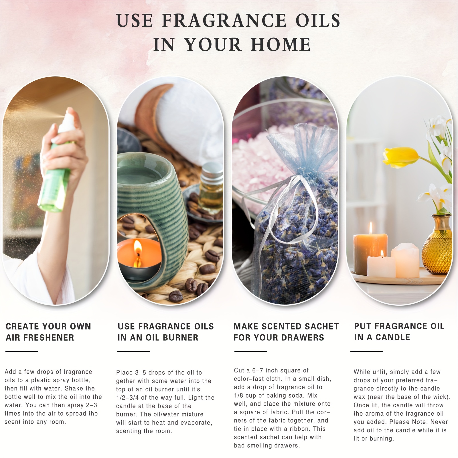 Home Essentials Oils For Diffusers Fragrance Scents For - Temu