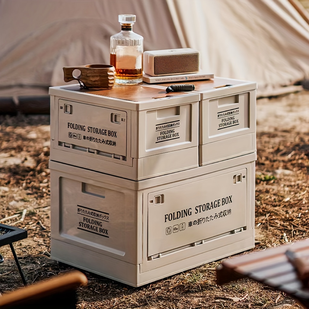 Retro Outdoor Storage Box Camping Box Car Trunk Storage Box - Temu