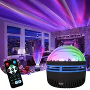 1pc aurora light projector northern light projector with remote control night light projector for gaming room bedroom ceiling party room decor details 3