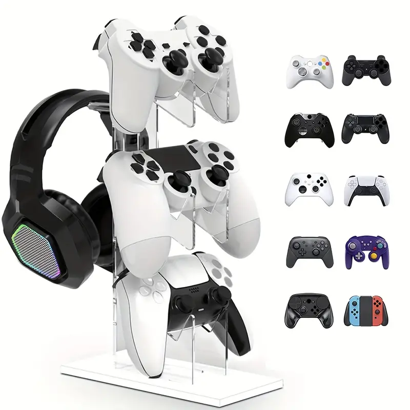Universal 3 Layer Controller Stand Headphone Stand Game Accessories Ps5 Ps4  Storage Stand Controller Holder Headset Stand Game Accessory, Save  Clearance Deals