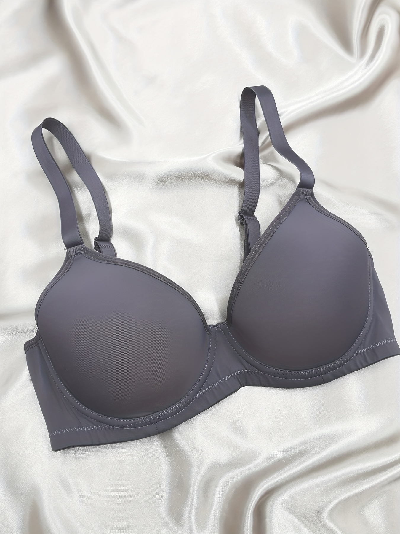 Glossy Thick Cup Everyday Bra Breathable Non slip Push - Temu