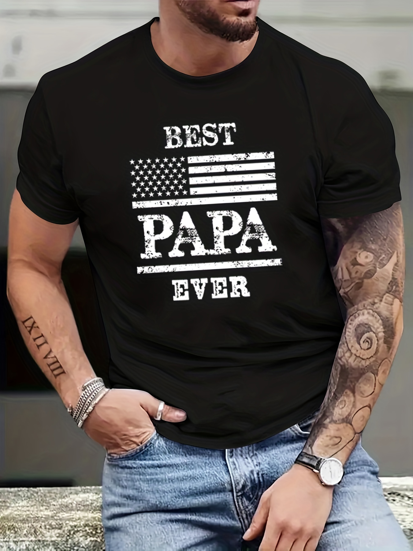 Camiseta ajustada de moda de verano de hombre para uso diario casual