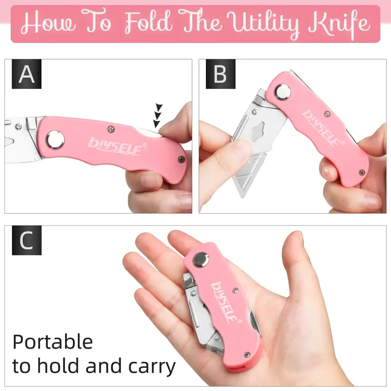 Box Cutter Folding Utility Knife Lightweight Box - Temu
