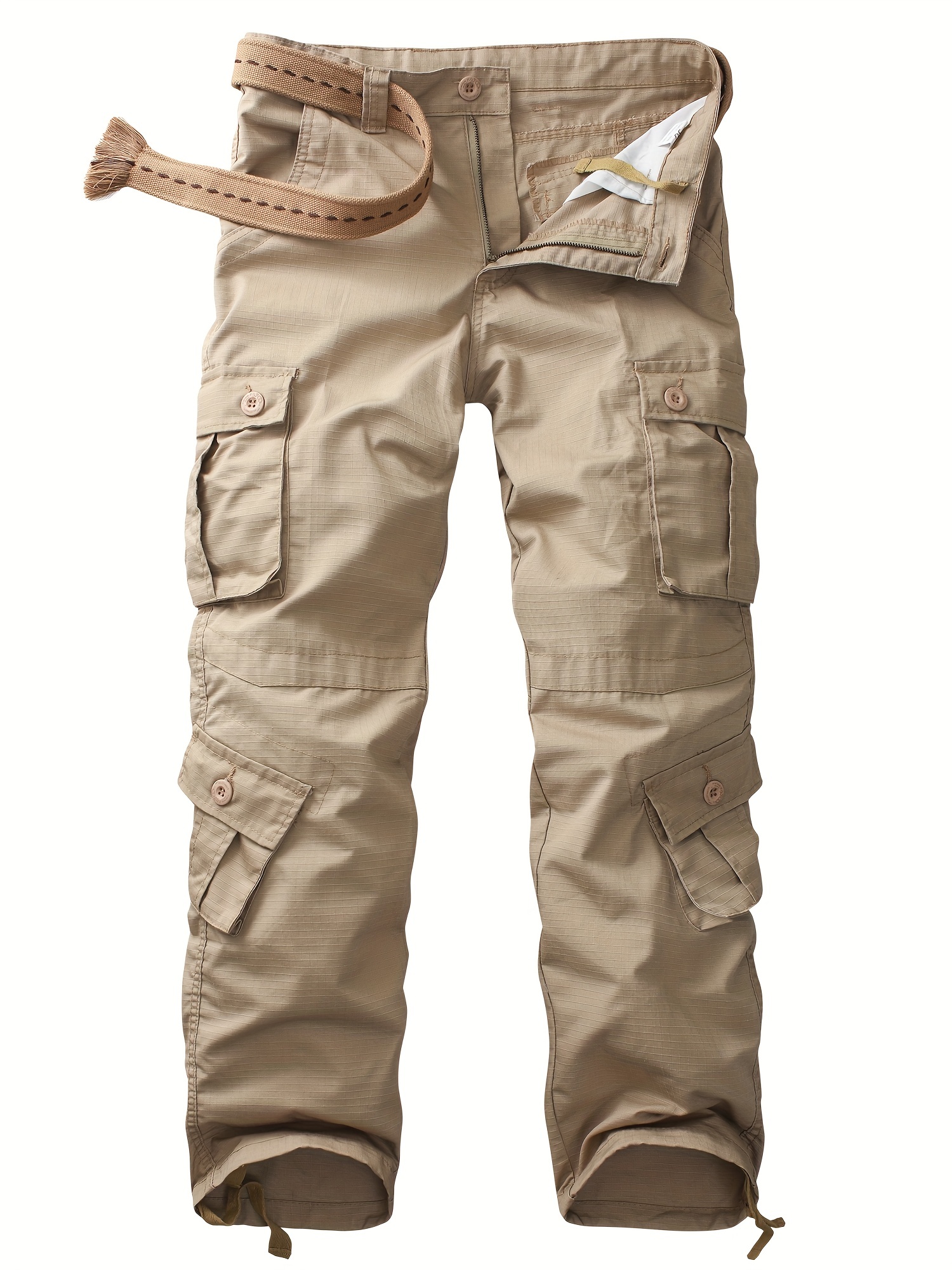 Pantalones de carga para hombre, ligeros, tácticos, para senderismo, ajuste  clásico, múltiples bolsillos