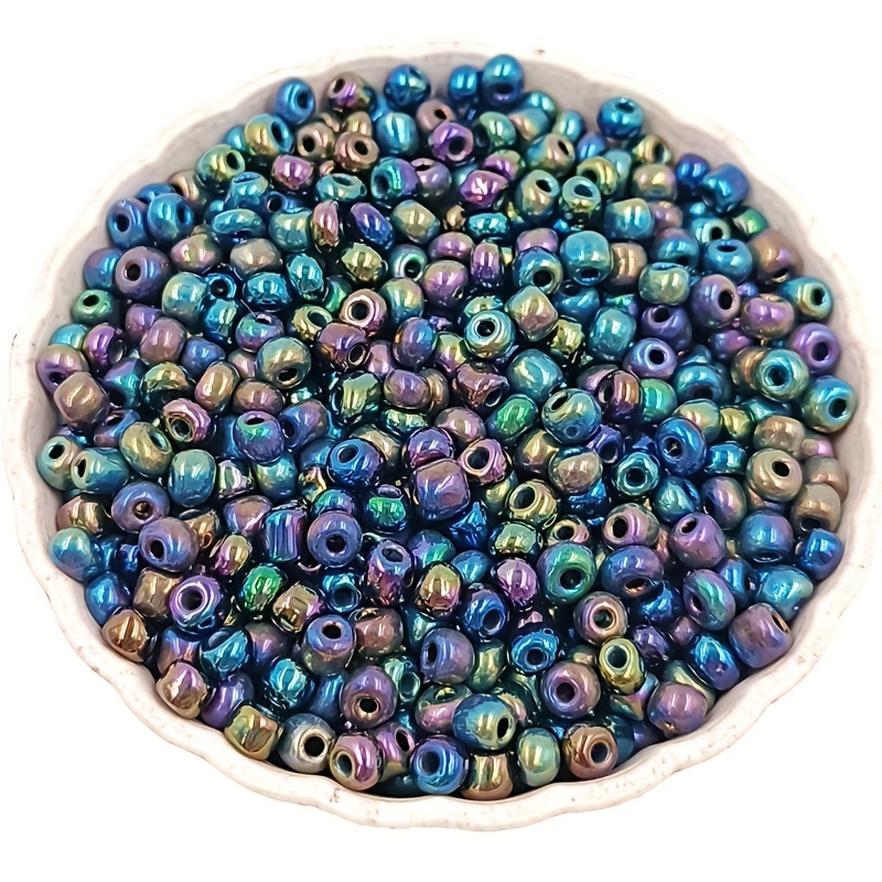 Mixed Color Charm Czech Glass Seed Beads Round Loose Beads - Temu