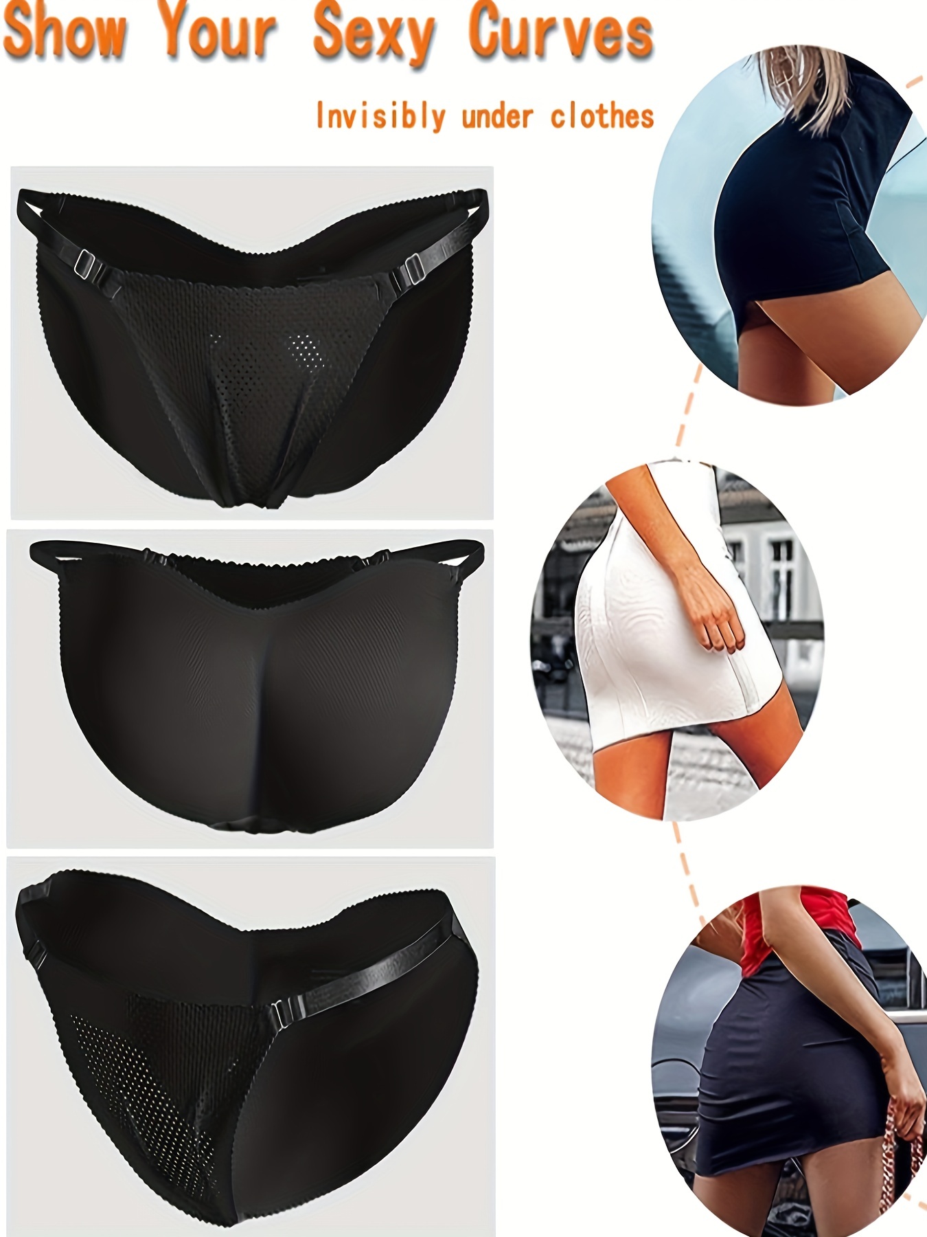 Fake Butt Lifting Bikini Panties, Breathable & Thin Invisible Intimates  Panties, Women's Lingerie & Undewear 