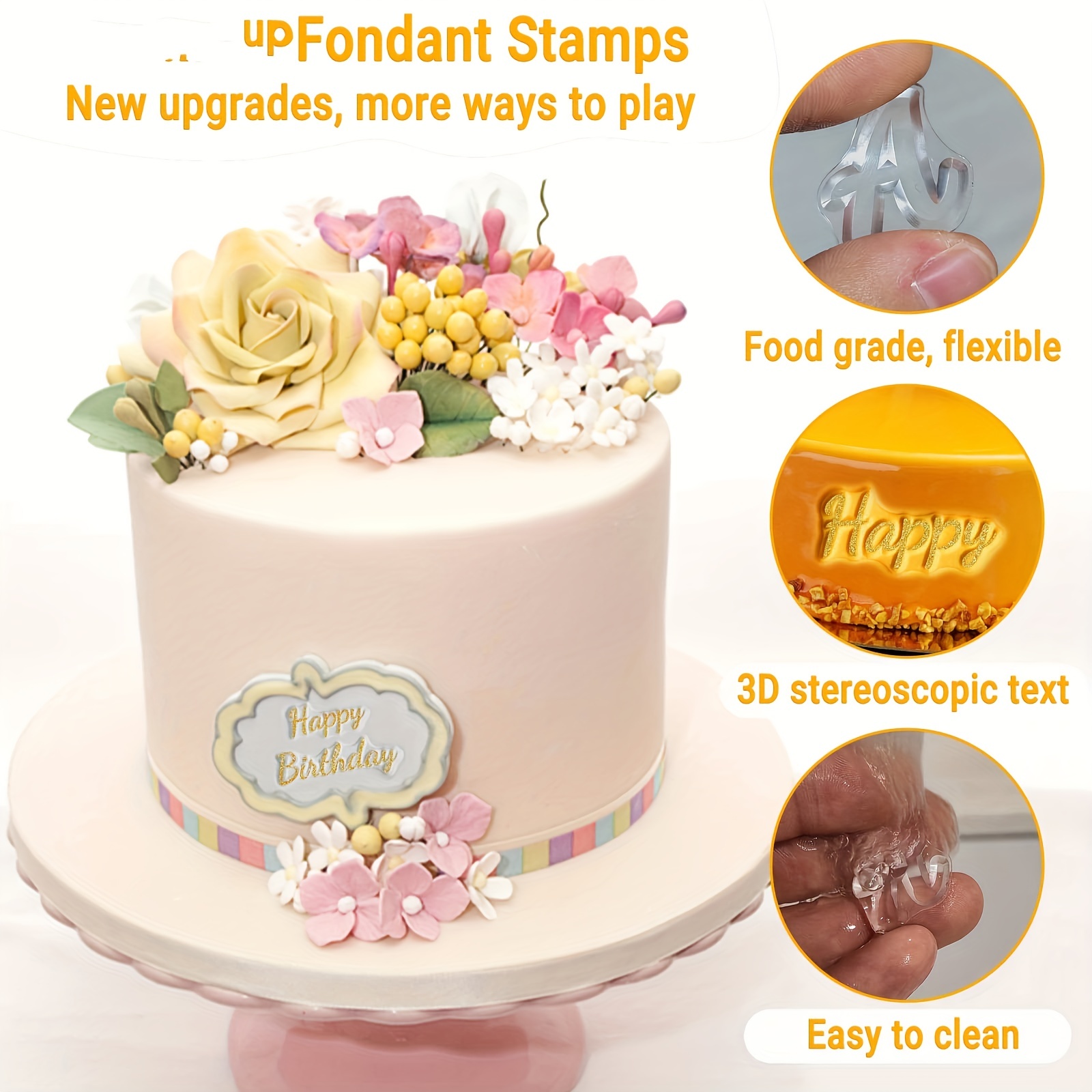 Full set of Plain fondant stamp