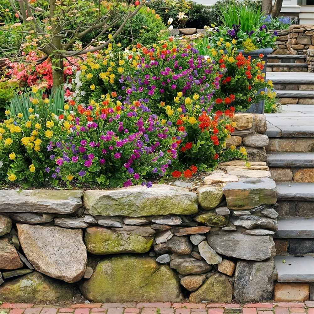 5 Pacchi Margherite Artificiali Fiori Plastica Esterni - Temu Italy