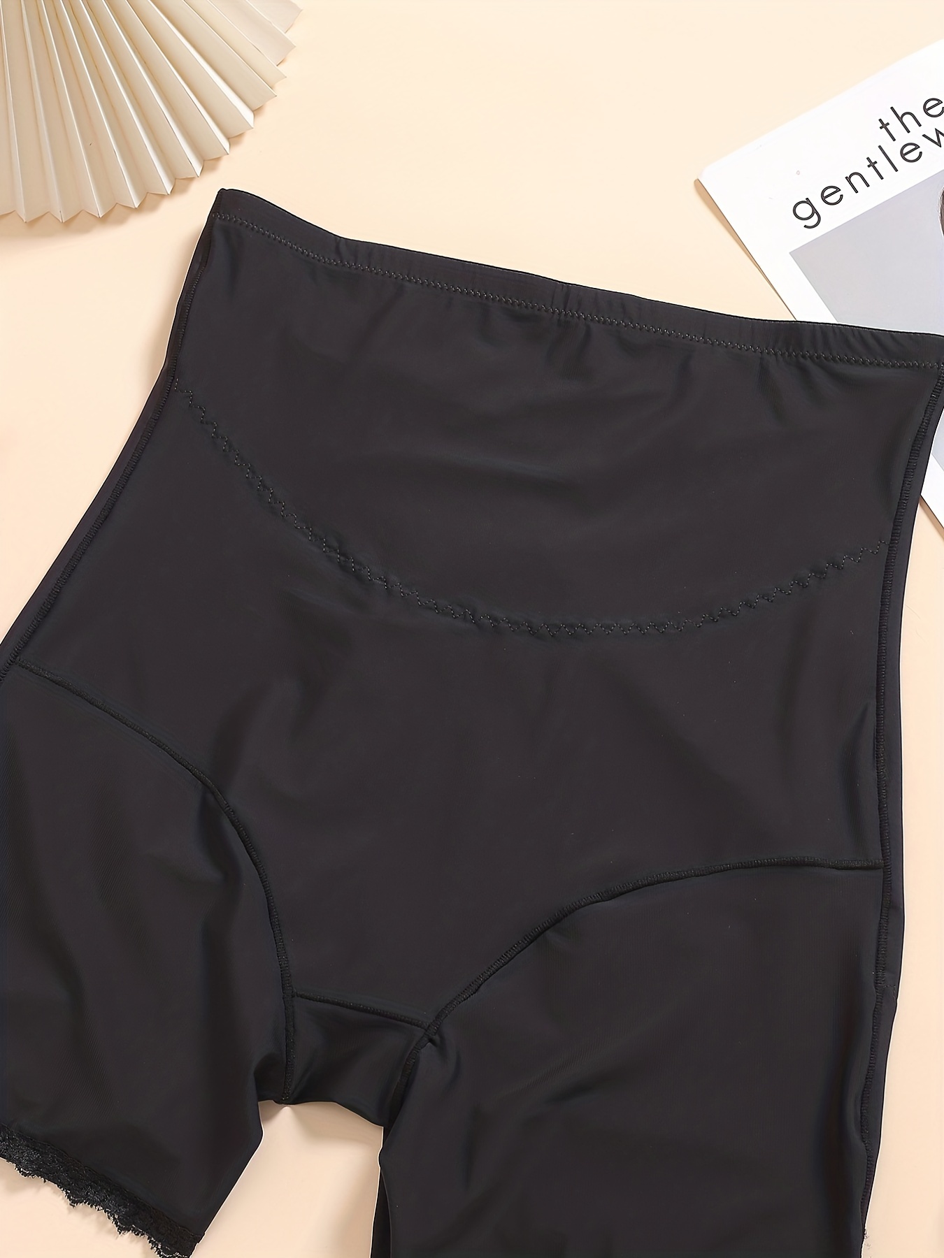 Women Compression Garments Brieft Plus Size High Waist Shapewear Solid Lace Underwear  Underpants 