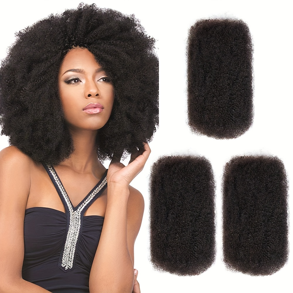 100% Human Hair Crochet Hair Afro Bulk Dreadlock - Temu