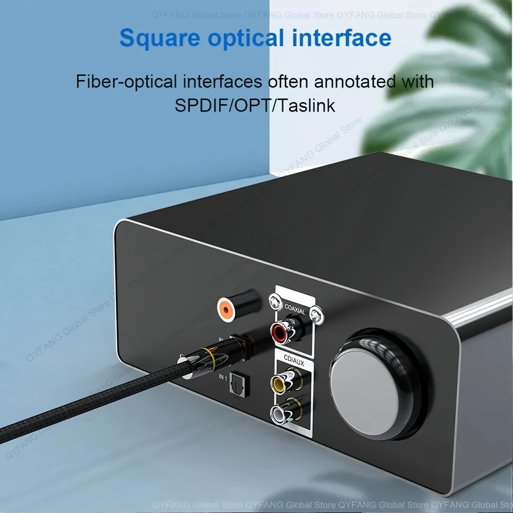 TNP - Cable de audio óptico digital de 10 pies S/PDIF, cable óptico Toslink  TV para barra de sonido, cine en casa, cable de altavoz, TV, PS4, Xbox