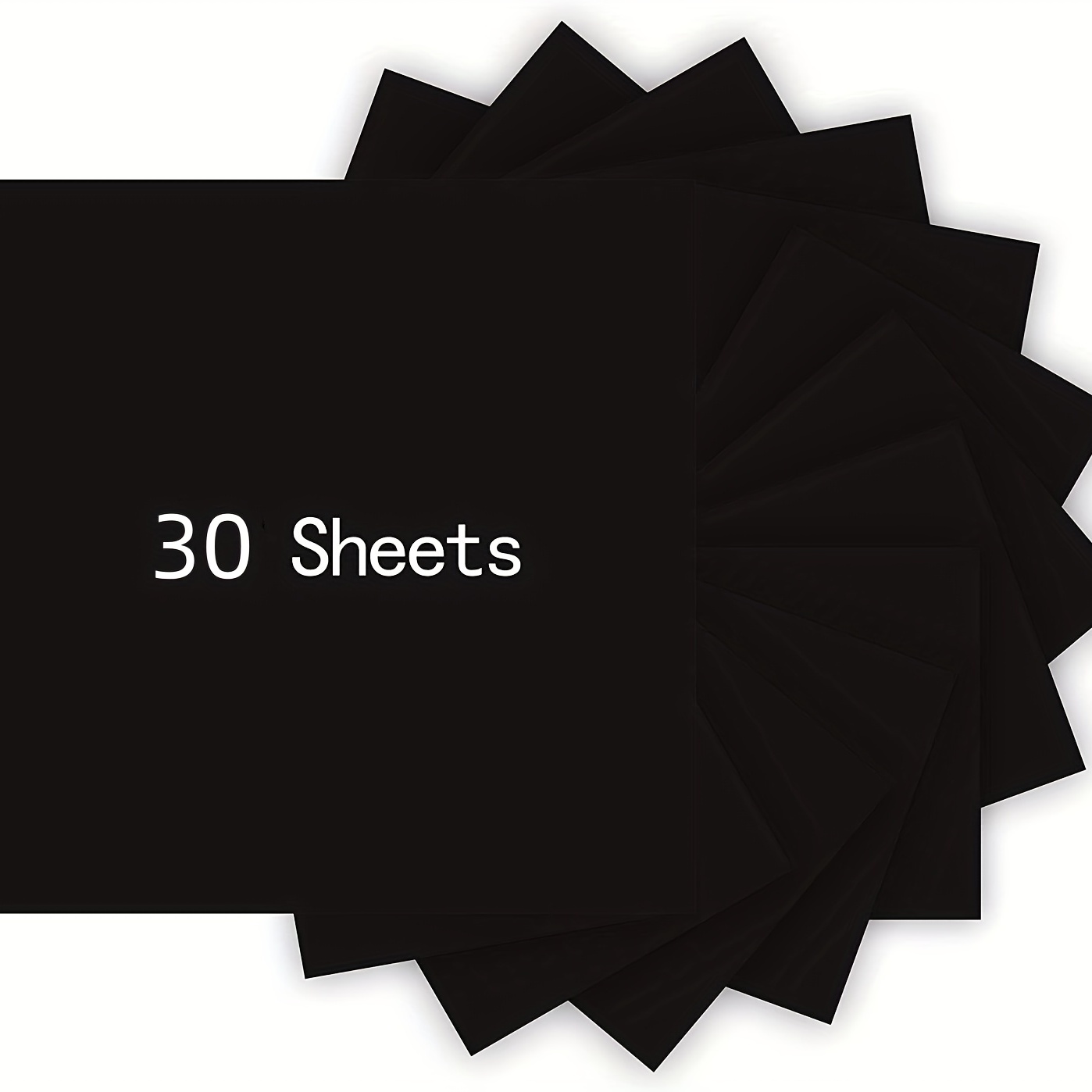 Carbon Paper For Tracing Graphite Transfer-Paper - 50pcs Black A4 8.27 X  11.81 Inch