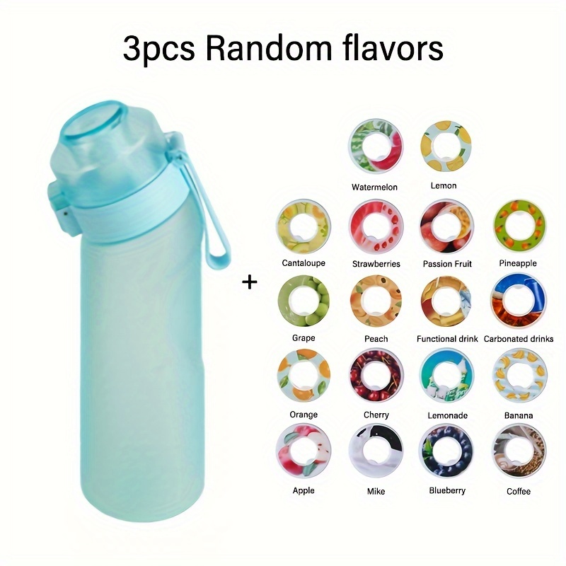 Sports Water Bottle With 3 Random Flavor Pods Water Cup - Temu