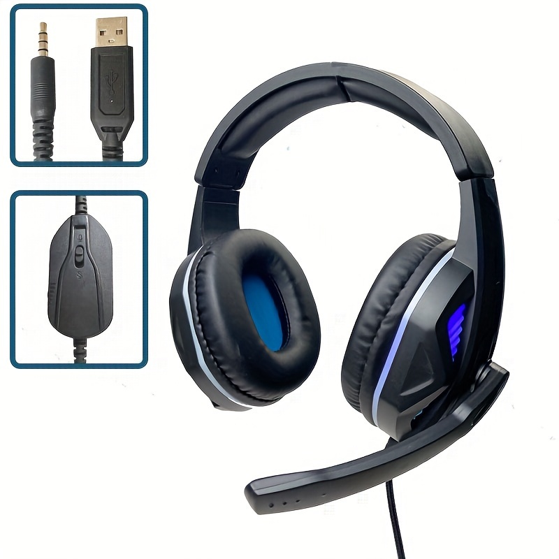 Quality Wired Gaming Headset Detachable Microphone In Wired Temu