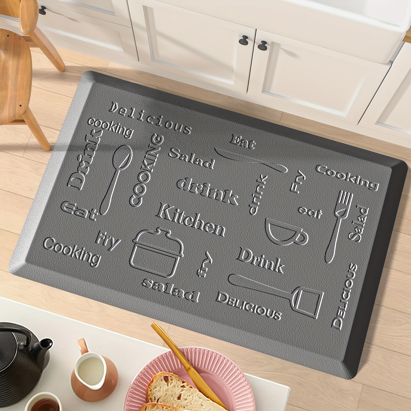 DEXI Kitchen Rugs and Mats Non-Slip Absorbent Mats for Kitchen