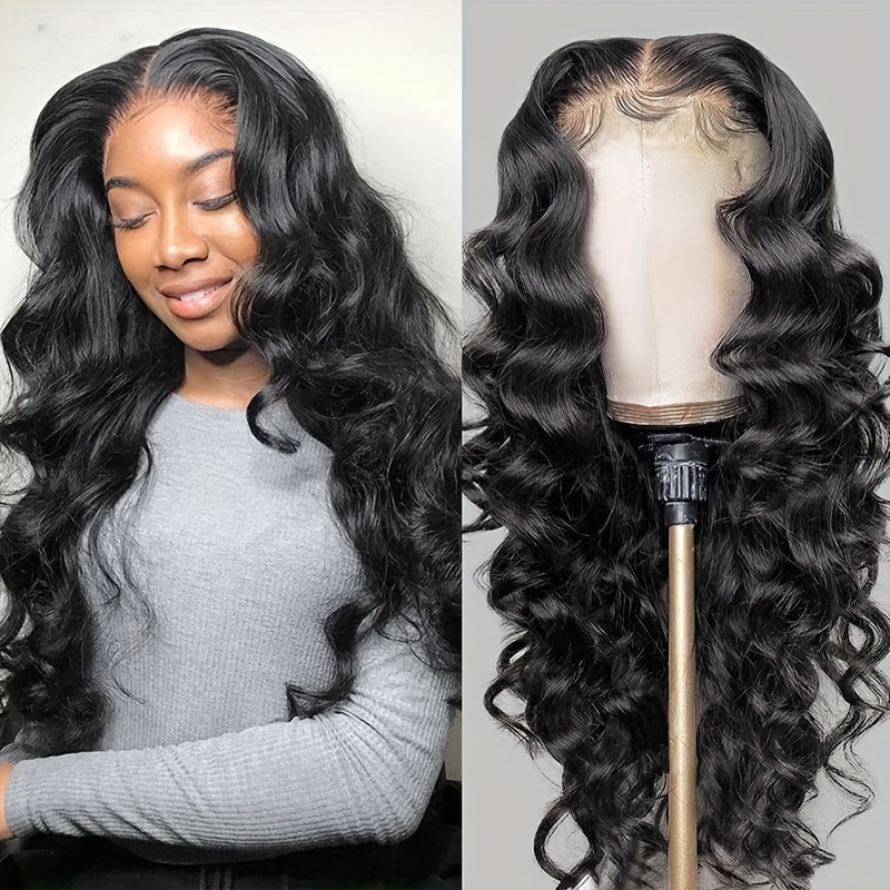 150% Density 13x4 Lace Front Human Hair Wig Water Wave Wig - Temu