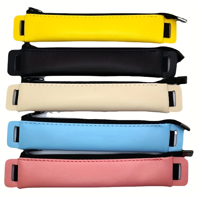 Vintage Pu Leather Pencil Case Book Notebook Elastic - Temu